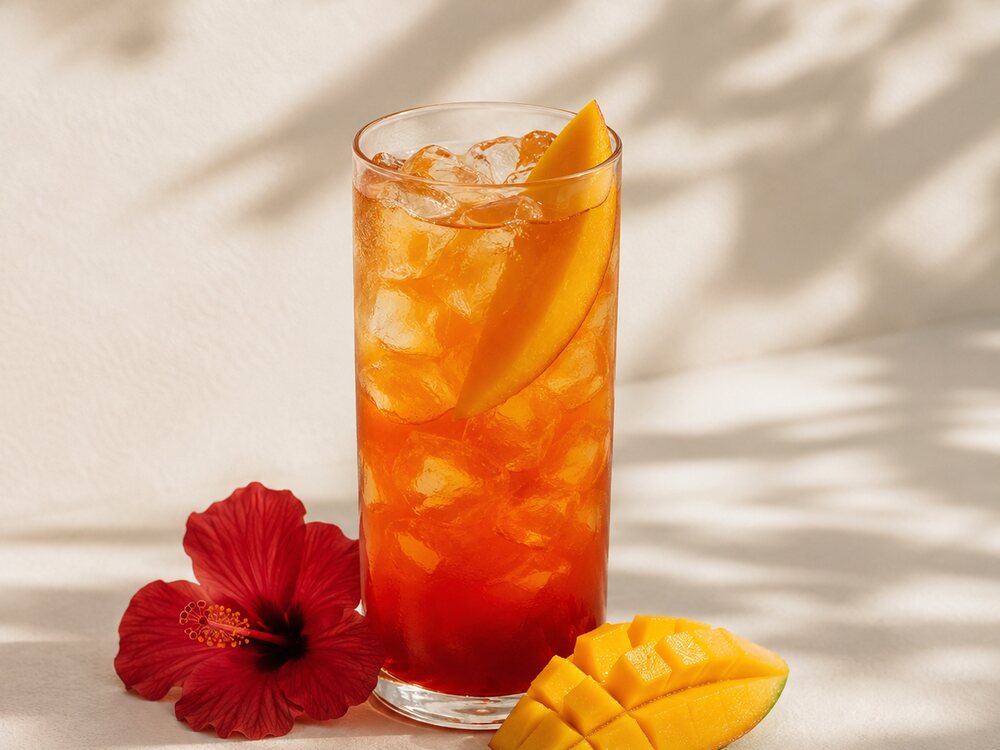 Mango Hibiscus Agua Fresca